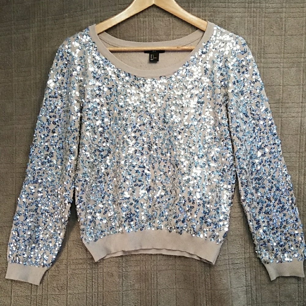 H&M sequin sweater.